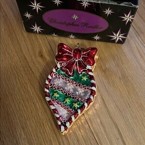 Christopher Radko mouth-blown glass Christmas ornament Cookie Joyful Delight